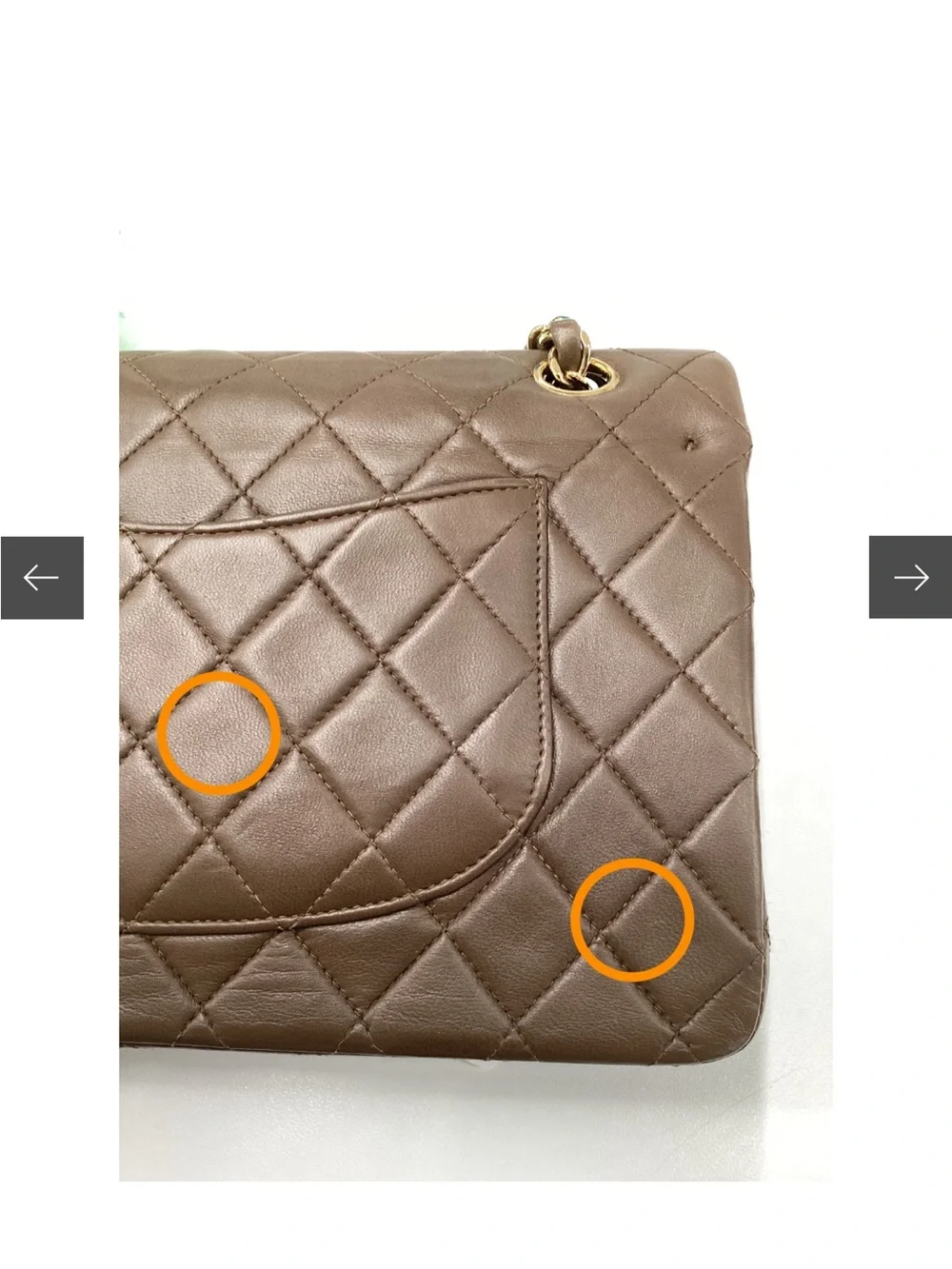 Chanel classic Medium double flap 24K gold hardware in Brown card COA duster